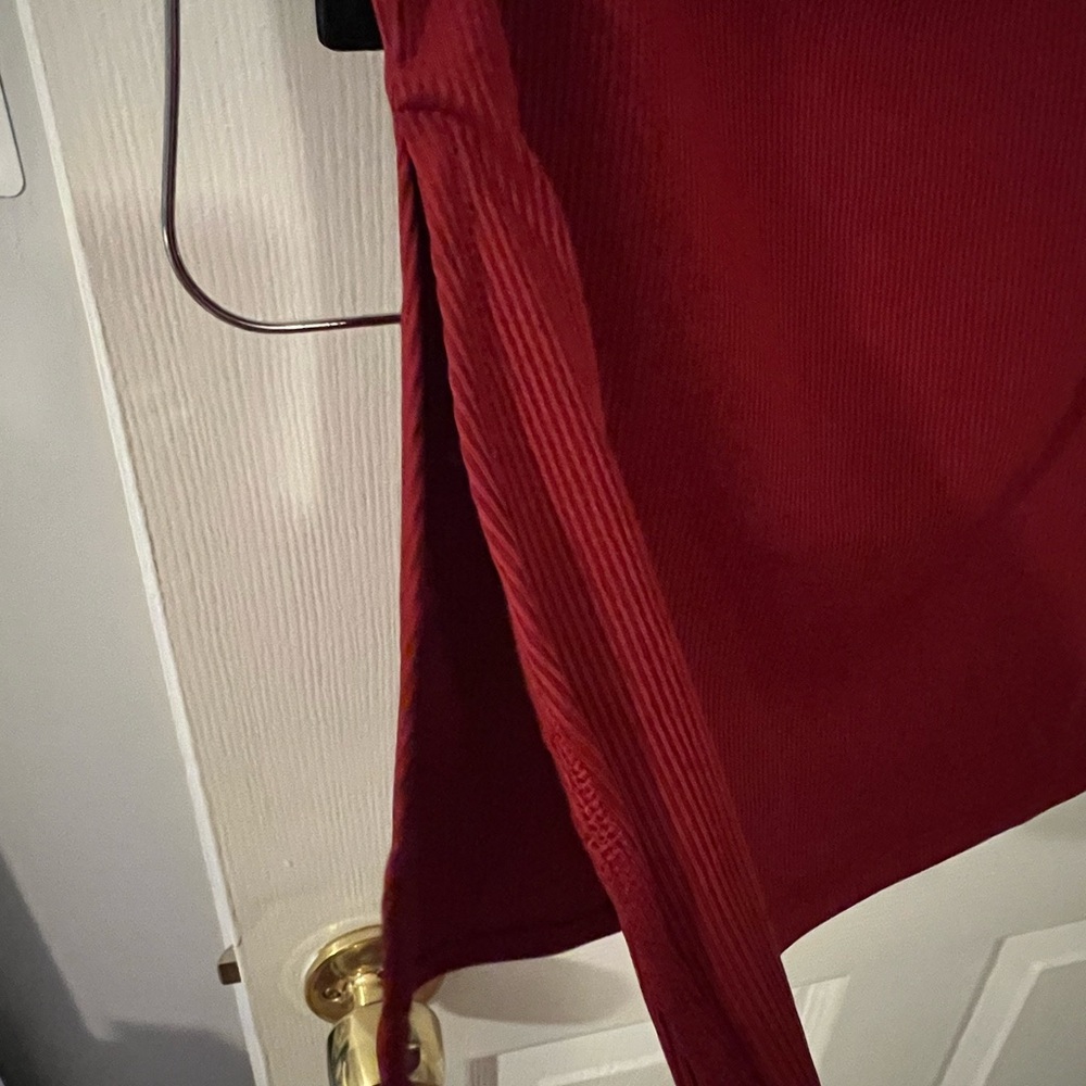 Fold-Over Ribbed Tube Top - Picture 2 of 3